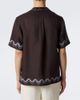 Frescobol Carioca Frescobol Carioca Alves embroidered linen bowling shirt - 4