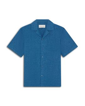 Frescobol Carioca Frescobol Carioca Angelo Textured Linen Shirt