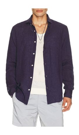 Frescobol Carioca Frescobol Carioca Antonio Linen Long Sleeve Shirt