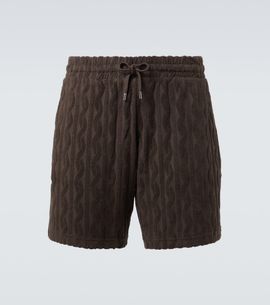 Frescobol Carioca Frescobol Carioca Augusto cotton jacquard shorts