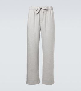 Frescobol Carioca Frescobol Carioca Luan linen and cotton-blend straight pants