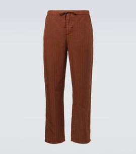 Frescobol Carioca Frescobol Carioca Mendes herringbone straight pants