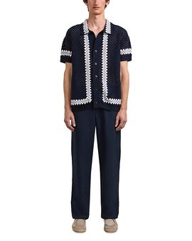 Frescobol Carioca Frescobol Carioca Pinto Cotton Short Sleeve Crochet Cardigan