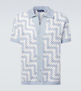 Frescobol Carioca Frescobol Carioca Pinto crochet cotton cardigan