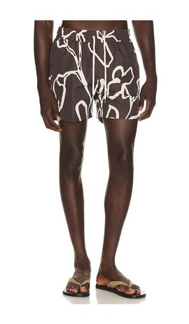 Frescobol Carioca Frescobol Carioca Rio Flor Print Swim Shorts