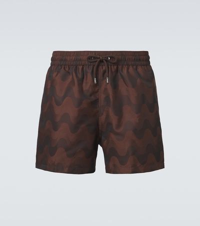 Frescobol Carioca Frescobol Carioca Rio printed jacquard swim trunks