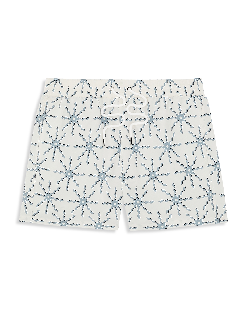 Frescobol Carioca Frescobol Carioca Rio Sol Print Swim Shorts