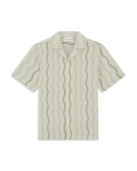 Frescobol Carioca Frescobol Carioca Roberto Cabana Wavy Stripe Linen Shirt