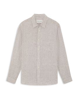 Frescobol Carioca Frescobol Carioca Telles Linen Long Sleeves Striped Shirt