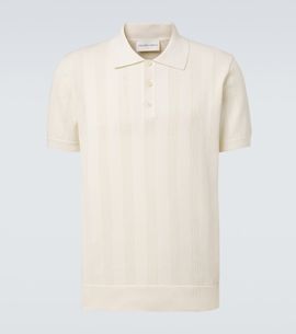 Frescobol Carioca Frescobol Carioca Vidal striped cotton jacquard polo shirt