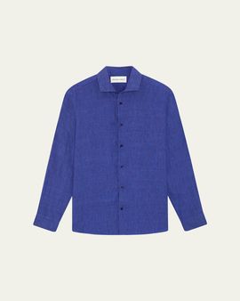 Frescobol Carioca Men's Anton Linen Button-Down Shirt