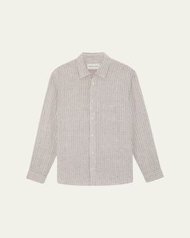 Frescobol Carioca Men's Cotton Stripe Button-Down Shirt