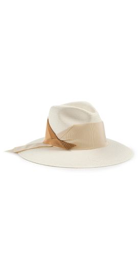 Freya Freya Gardenia Straw Hat White - Bone/Caramel