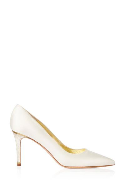 Freya Rose Freya Rose Chelsea Pointed Toe Pearl Heel Pump