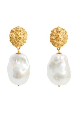 Freya Rose Freya Rose Lion Pearl Drop Earrings