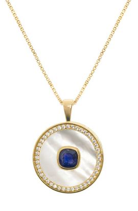 Freya Rose Freya Rose Sapphire Mother Of Pearl Necklace 