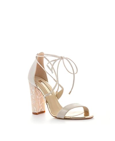Freya Rose Freya Rose Women's Flora Ankle Strap Pearl Heel Sandal