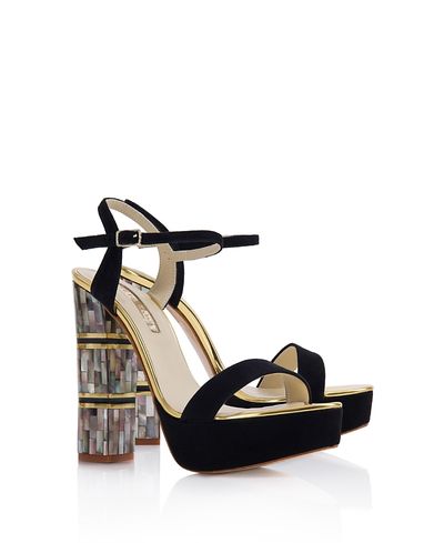 Freya Rose Freya Rose Women's Jito Ankle Strap Pearl Heel Sandal