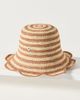 Freya Scalloped Stripe Bucket Hat - 2