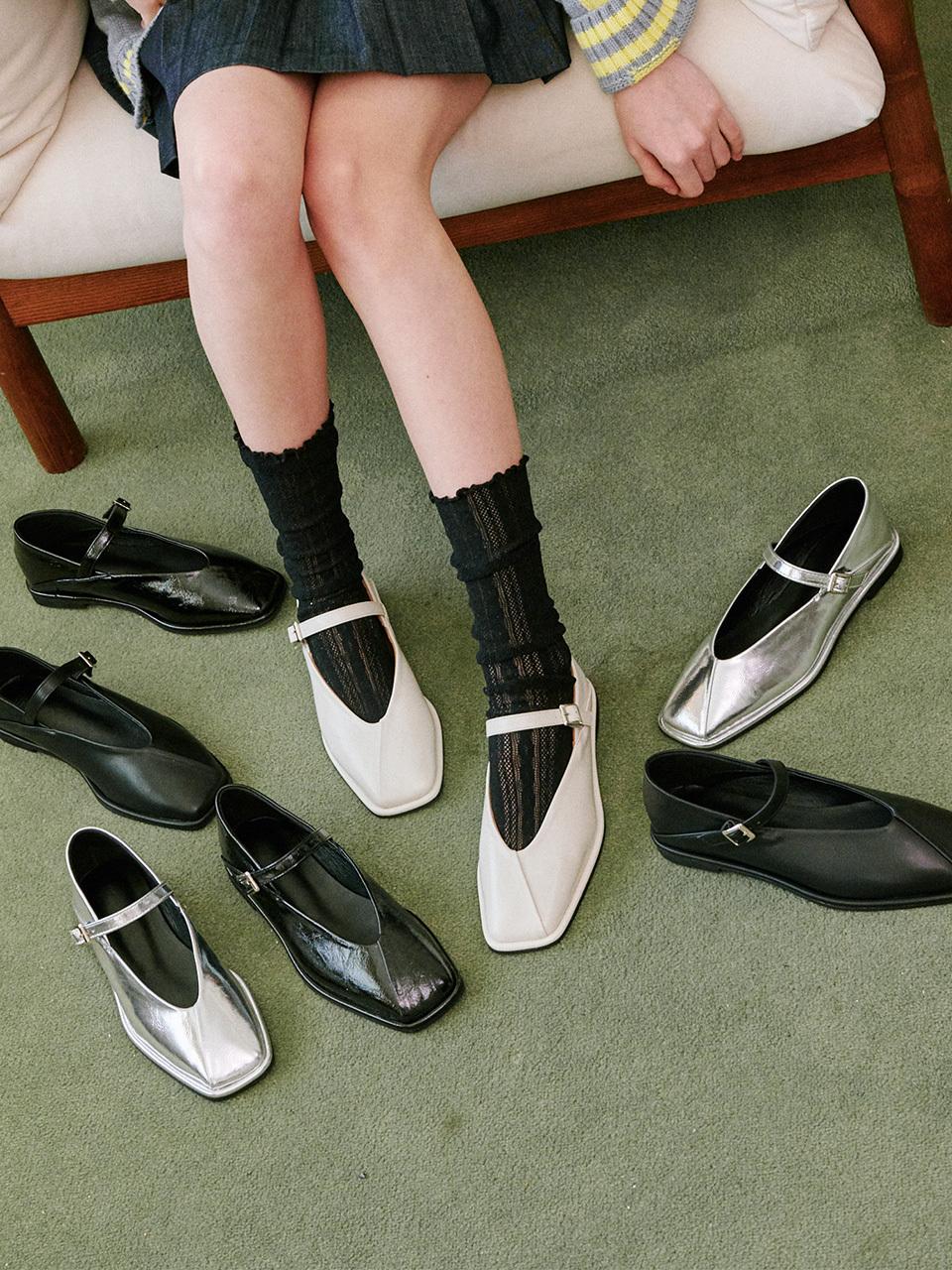 fri fla Daily Classic Faux Leather Mary Jane Flats (ljh7091)