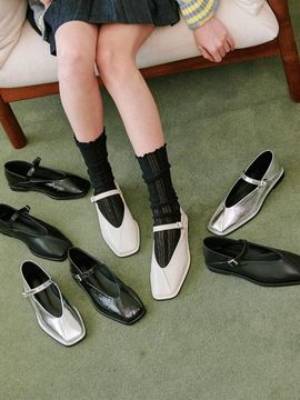 fri fla Daily Classic Faux Leather Mary Jane Flats (ljh7091)