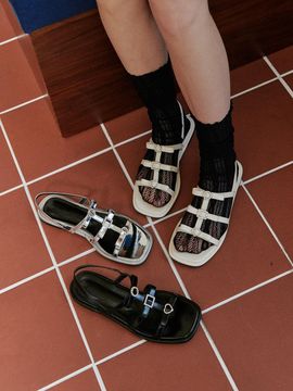 fri fla Jewelled Strap Sandal