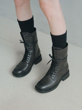 fri fla ljh1025 lace - up middle boots _ 2colors