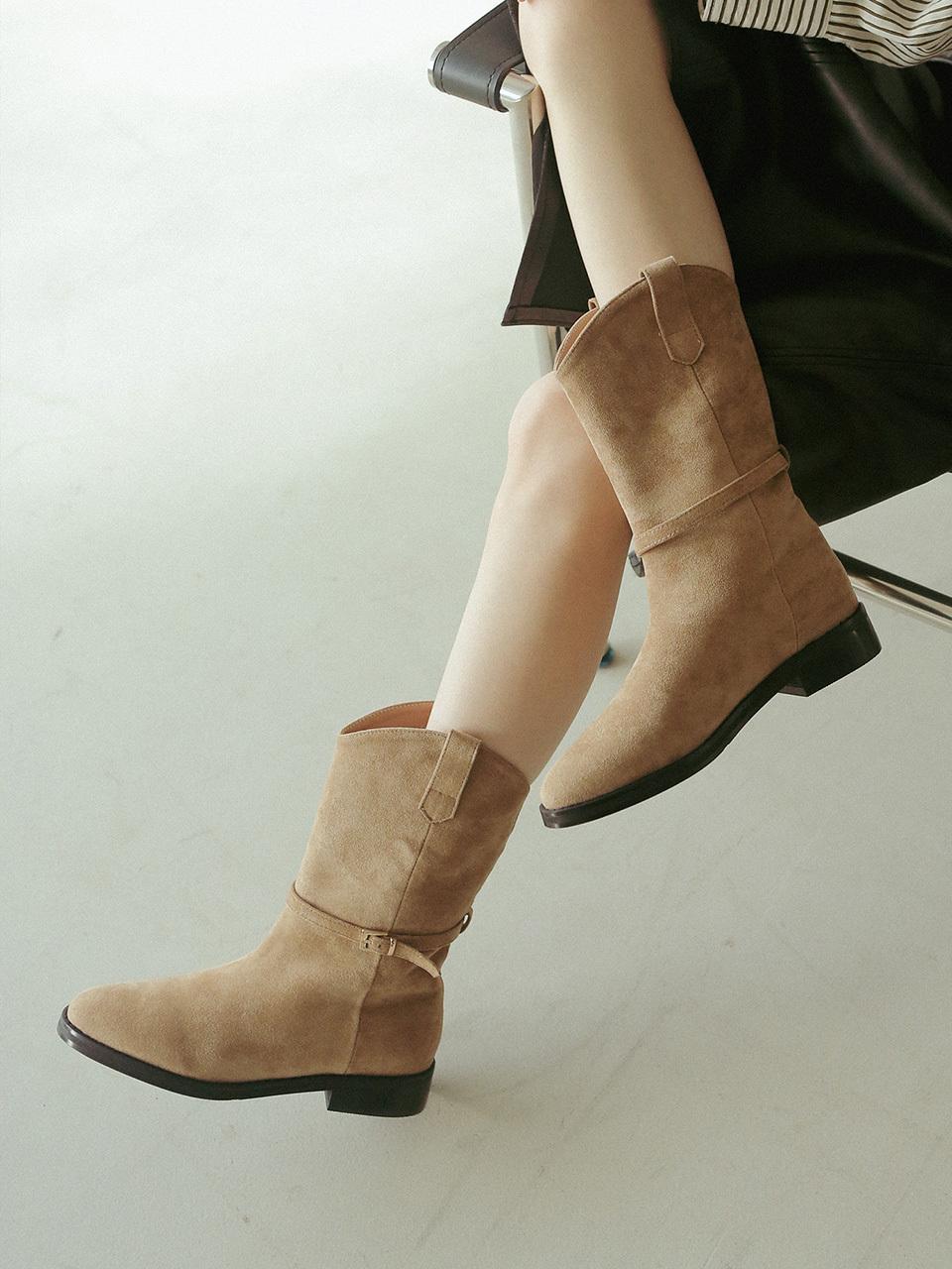 fri fla ljh5006 belt middle boots _ 2colors