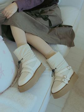 fri fla Platform Padded Ankle Boots (ljh5010)