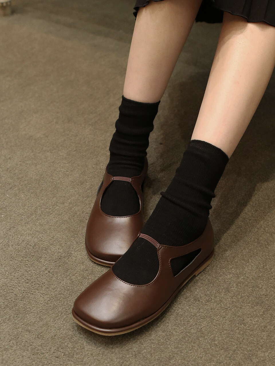 fri fla Square Mary Jane Flat_ 3color