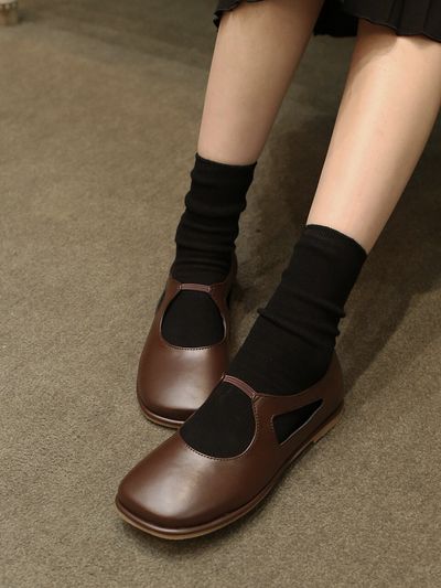fri fla Square Mary Jane Flat_ 3color