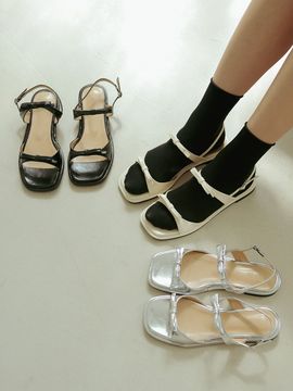 fri fla Two Strap Ribbon Sandals