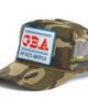 Friday Feelin’ Friday Feelin’ God Bless America Camo Trucker Hat  - 1