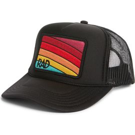 Friday Feelin’ Friday Feelin’ Rad Rainbow Patch Trucker Hat