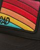 Friday Feelin’ Friday Feelin’ Rad Rainbow Patch Trucker Hat - 3
