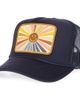 Friday Feelin’ Friday Feelin’ Sunray Smile Patch Trucker Hat - 1