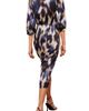 Friends Like These Friends Like These Abstract Print Satin Wrap Midi Dress - 2