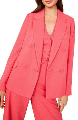 Friends Like These Friends Like These Crosshatch Texture Double Breasted Blazer