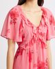 Friends Like These Friends Like These Floral Print Ruffle Chiffon Minidress - 4