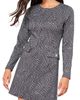 Friends Like These Friends Like These Long Sleeve Check Minidress - 1