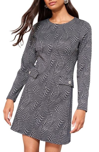 Friends Like These Friends Like These Long Sleeve Check Minidress