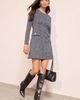 Friends Like These Friends Like These Long Sleeve Check Minidress - 4