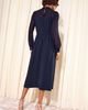 Friends Like These Friends Like These Long Sleeve Mixed Media Cocktail Dress - 2