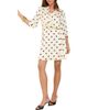 Friends Like These Friends Like These Polka Dot Ruffle Tie Belt Minidress - 1
