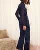 Friends Like These Friends Like These Sequin Mixed Media Long Sleeve Jumpsuit - 5