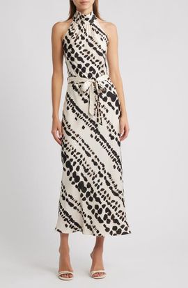 Friends Like These Friends Like These Sleeveless Satin Maxi Dress