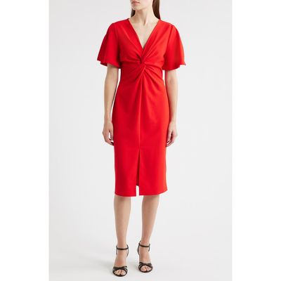 Friends Like These Friends Like These Twist Front Midi Dress