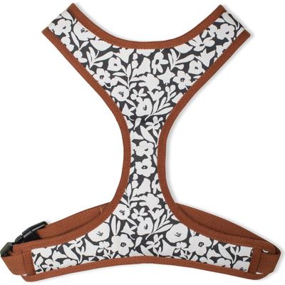 Fringe Studio Fringe Studio Charcoal Floral Large Dog Harness