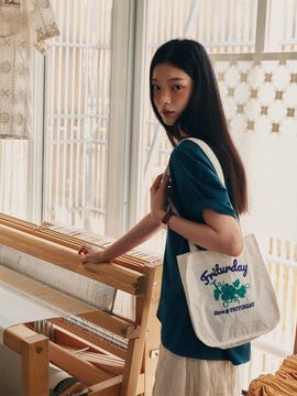 FRITUR Friturday Grape Market Bag [White] (F243AC05)