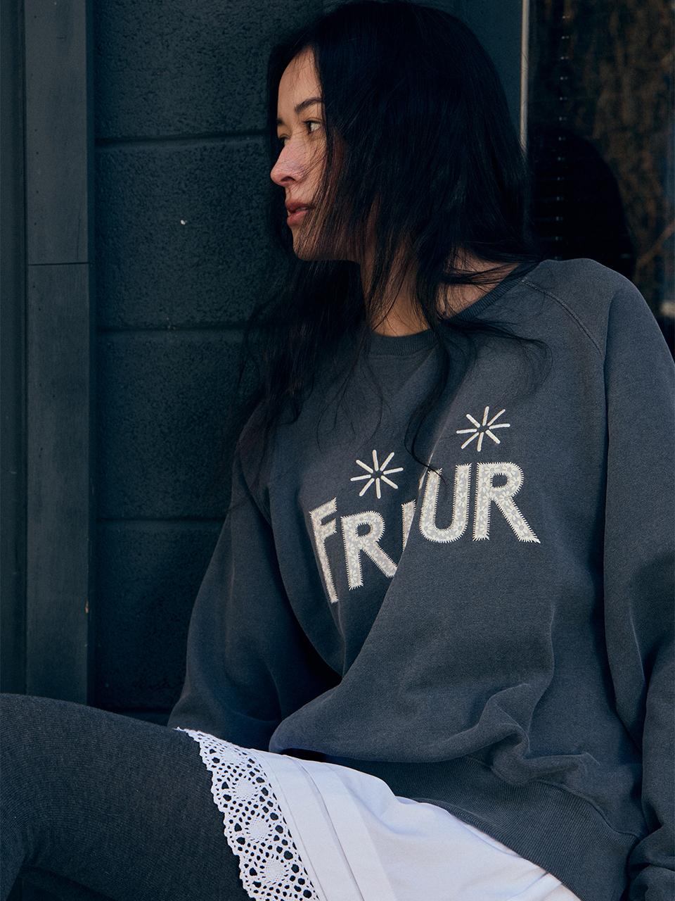 FRITUR Patchwork Sweatshirt [Grey] (F251MT02)